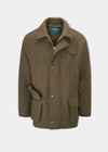 Surrey Waterproof Tweed Coat In Moor