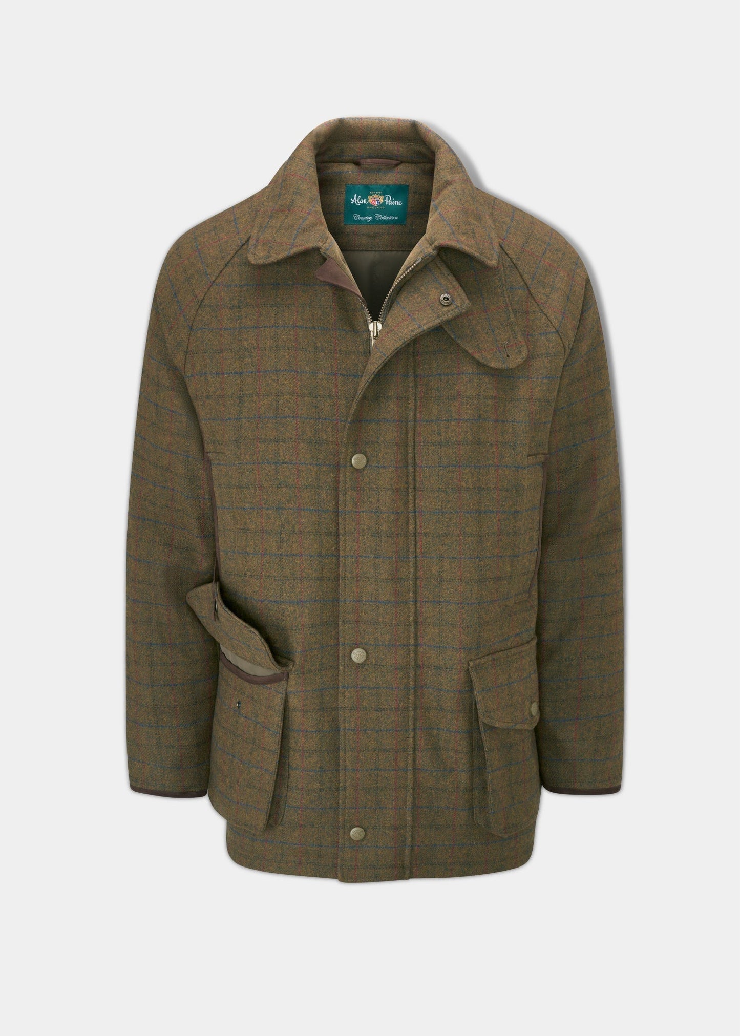 Surrey Waterproof Tweed Coat In Moor