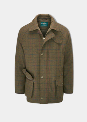 Surrey Waterproof Tweed Coat In Moor